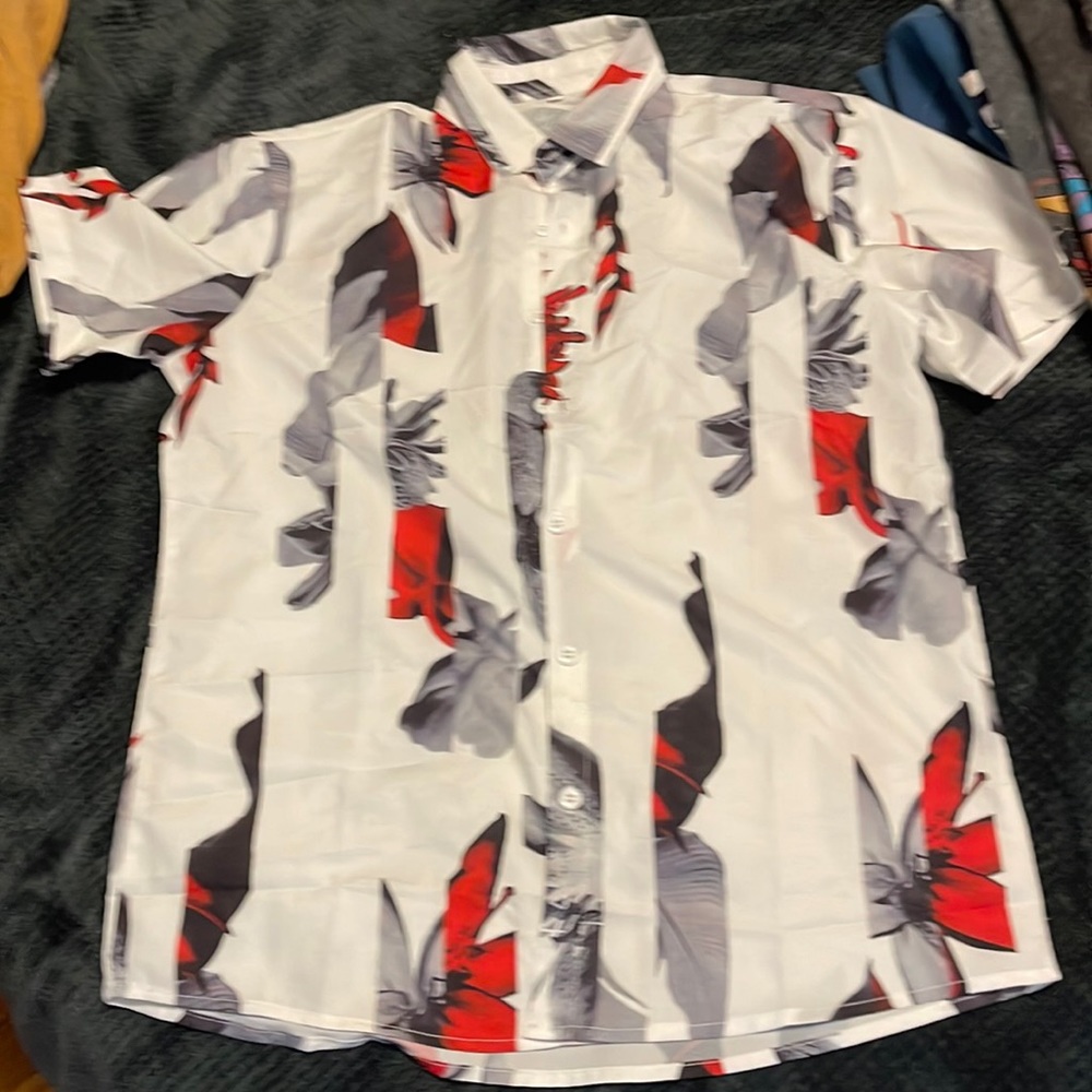 Floral button up shirt